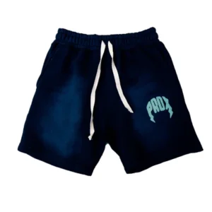 "PRDX" Lightning Arc Logo Sweatshorts (NAVY/TEAL)