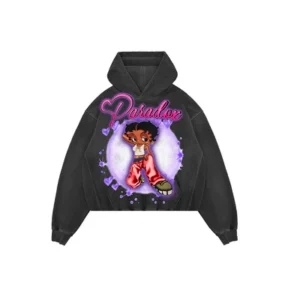 BETTY BOOP PULL-OVER HOODIE (BLACK)