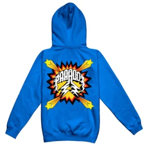 POP ART LIGHTNING ARC LOGO HOODIE (BLUE)