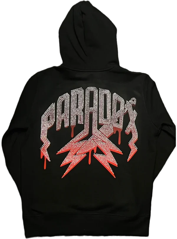 Halloween Swarovski Full-Zip Hoodie (BLACK)