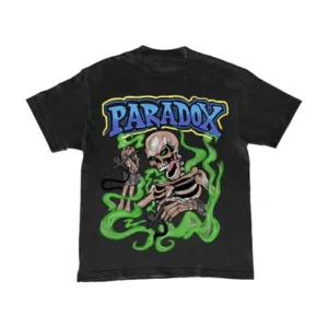 AIRBRUSHED SKELETON TEE (BLACK/GREEN)