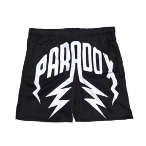 Lightning Arc Logo Mesh Shorts (Black)