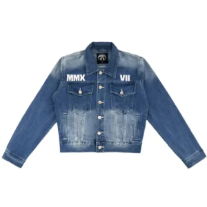 DENIM JACKET LIGHTNING ARC LOGO (BLUE)