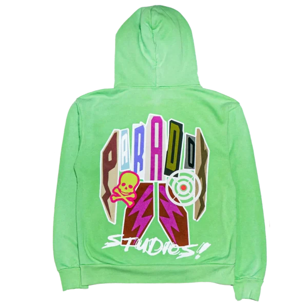 RANSOM NOTE Lightning Arc Logo Pull Over Hoodie (SUMMER GREEN)