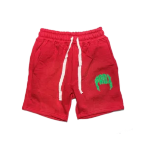 "PRDX" Lightning Arc Logo Sweatshorts (RED/GREEN)