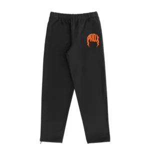 TWILLED LIGHTNING ARC LOGO SWEATPANTS (BLACK/ORANGE)